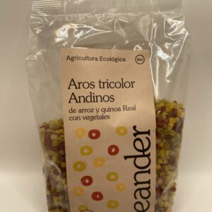 Aros tricolor andino d'arròs i quinoa